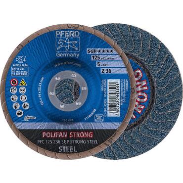 POLIFAN laminated sanding disc, zirconium corundum STRONG type 8314